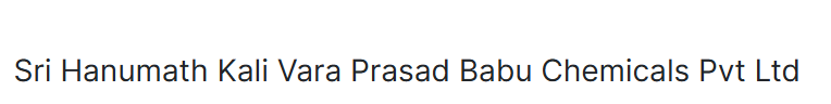 SHRI HANUMATH KALI VARA PRASAD BABU CHEMICALS PVT. LTD. logo