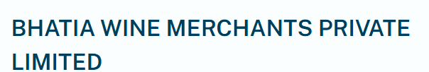 BHATIA WINE MERCHANT (P) LTD. logo