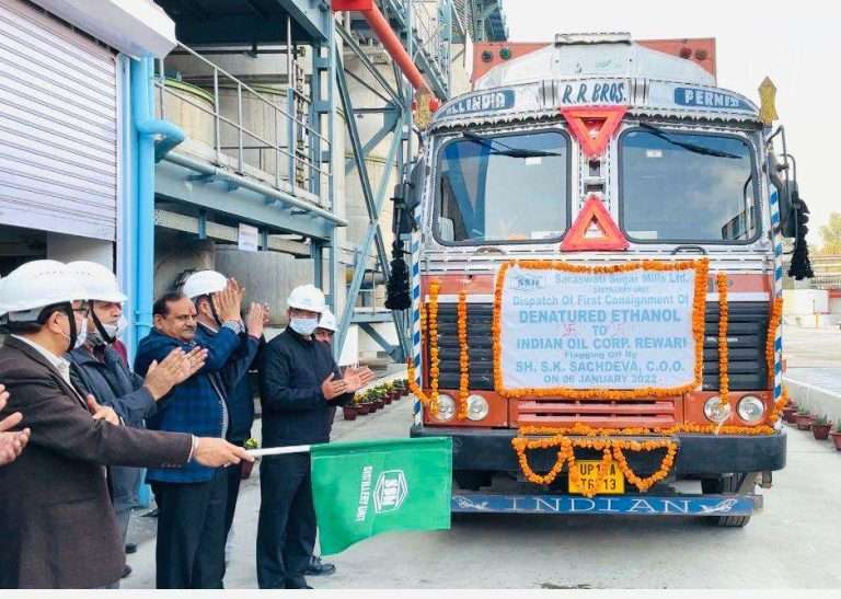 Ethanol-laden truck flagged off in Yamunanagar