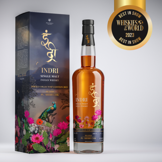 Indri Diwali Collector’s Edition 2023 Wins Best in Show, Double Gold at Whiskies of the World Awards