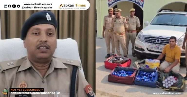 A sub-inspector from the Bihar Police has been arrested in Uttar Pradesh for smuggling liquor