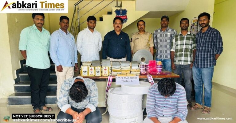 Fake Liquor Label Unit Busted in Hyderabad, Two Held