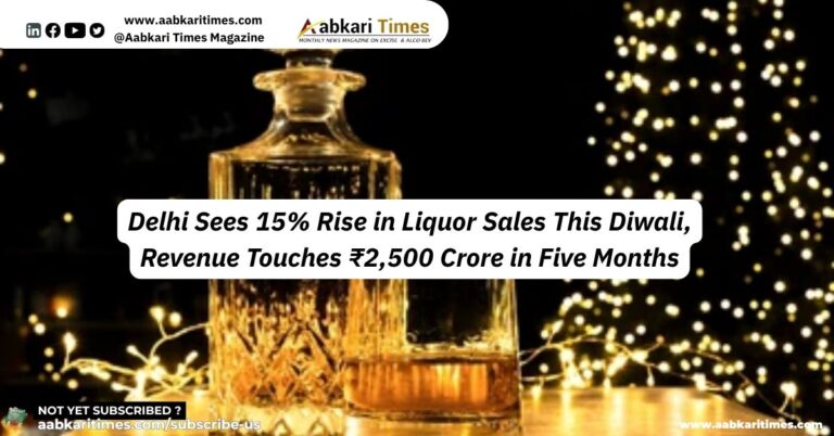Delhi Sees 15% Rise in Liquor Sales This Diwali, Revenue Touches ₹2,500 Crore in Five Months