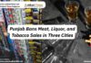 Punjab Bans Meat, Liquor, and Tobacco Sales in Three Cities