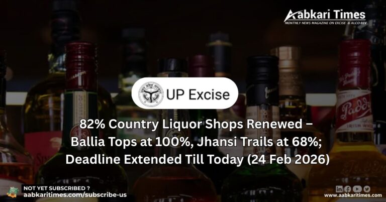 86% Liquor Shops Renewed Under UP Excise Policy 2026–27, Ballia Tops with 100% Renewal