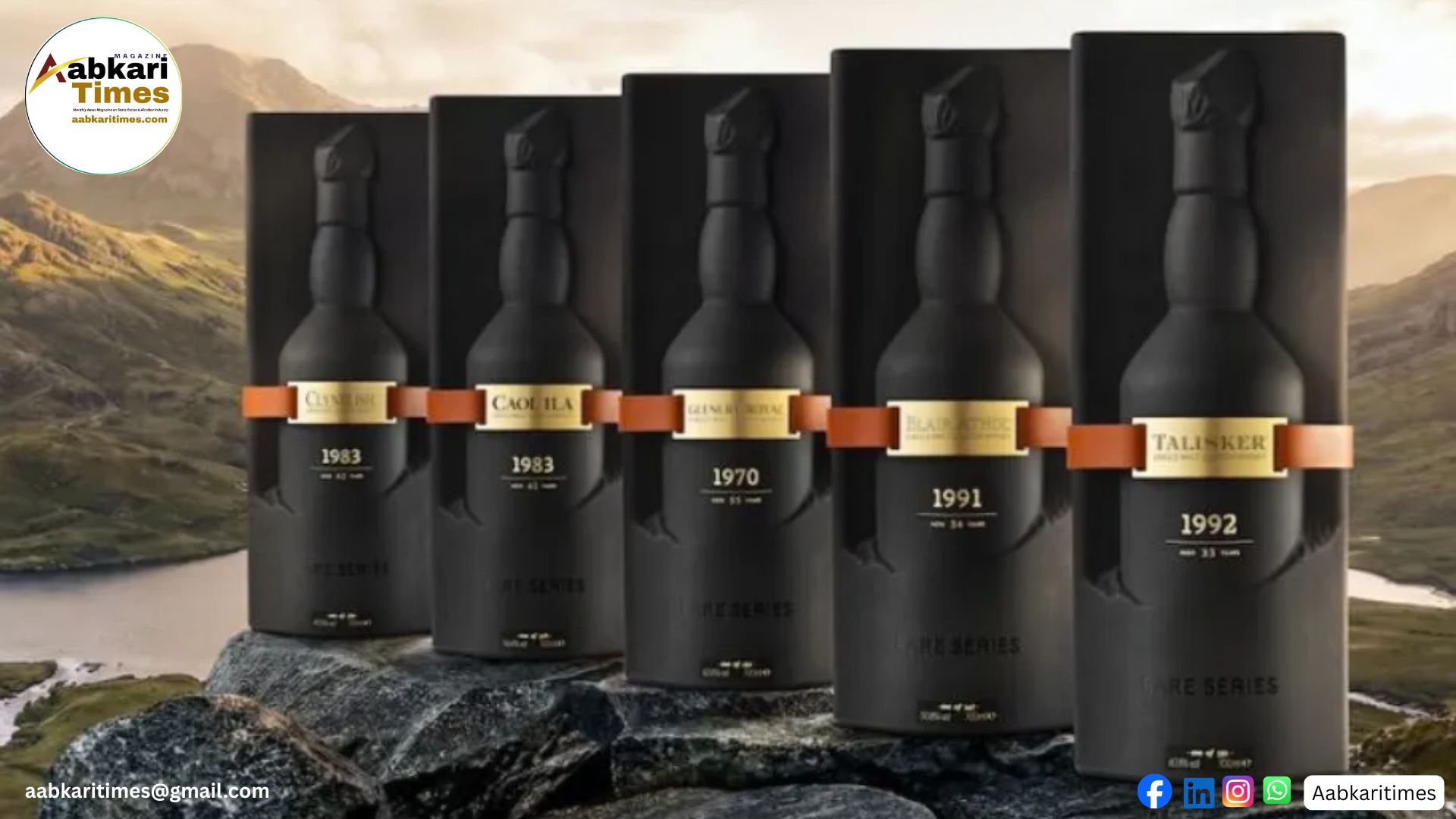 Diageo launches Rare Series with 5 very limited Scotch whiskies