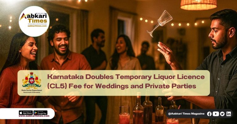 Karnataka Doubles Temporary Liquor Licence (CL5) Fee for Weddings and Private Parties
