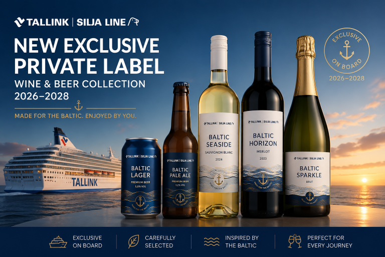 Tallink Silja Line Launches Exclusive Private Label Wine and Beer Collection for 2026–2028