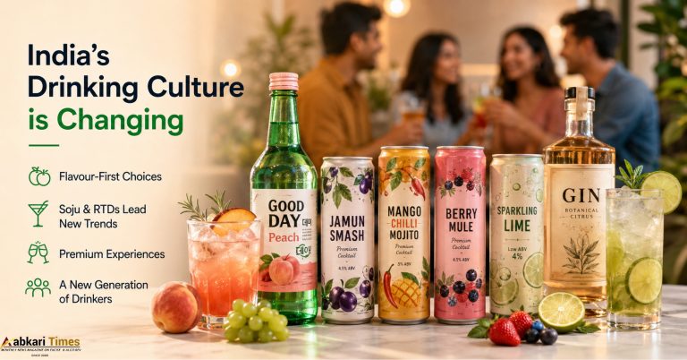 India's Alcobev Industry Bets Big on Flavour-First Drinks as Gen Z and Millennials Redefine Alcohol Consumption Soju, Ready-to-Drink Cocktails and Fruit-Flavoured Spirits Lead India's Changing Drinking Culture India's alcoholic beverage (alcobev) industry is undergoing a significant transformation as younger consumers increasingly prioritise flavour, convenience and social experiences over high alcohol content. From Korean Soju and ready-to-drink (RTD) cocktails to fruit-infused spirits and flavoured beers, companies are introducing innovative products designed to appeal to a new generation of drinkers. Industry experts believe the shift is not simply towards low-alcohol beverages but towards drinks that offer exciting flavours, premium experiences and easy consumption across different occasions. Flavour Becoming the Biggest Growth Driver Alcohol brands say consumers are becoming more adventurous, choosing beverages based on taste rather than sticking to traditional spirits. Fruity flavours such as peach, grape, strawberry and green apple are among the fastest-growing choices, while Indian-inspired variants like mango chilli and minty jamun are also gaining popularity. This trend is encouraging companies to launch products that combine global drinking styles with local taste preferences, making alcoholic beverages more approachable for both first-time and experienced consumers. Consumers No Longer Loyal to One Category Industry leaders say today's drinkers frequently switch between beer, whisky, tequila, Soju, RTDs and craft cocktails depending on the occasion instead of remaining loyal to a single category. According to executives, experimentation has become one of the strongest trends in India's premium alcohol market. Consumers are increasingly exploring different styles of drinks for house parties, casual gatherings, restaurants and celebrations. Brands are therefore focusing less on competing within one category and more on creating products that fit multiple drinking occasions. Low-ABV Drinks Gaining Attention, But Flavour Matters More While beverages with lower alcohol by volume (ABV) continue attracting new consumers, industry executives believe flavour-led innovation offers a much larger business opportunity. Many companies argue that consumers are not specifically searching for low-alcohol drinks. Instead, they want beverages that are refreshing, enjoyable and easy to drink without compromising on taste. This has encouraged brands to expand their portfolios with fruit-flavoured cocktails, sparkling drinks and contemporary spirits that appeal to a wider audience. Soju Emerges as a Gateway to Global Drinking Trends The rapid popularity of Korean culture, K-pop, Korean dramas and international travel has significantly boosted awareness of Soju in India. Alcohol companies view Soju as an entry-level international beverage that introduces consumers to global drinking cultures. Its lighter alcohol content, fruity flavours and easy-drinking profile have made it especially popular among young urban consumers. Several companies are also manufacturing Soju locally, helping reduce prices and expand availability beyond metropolitan cities. Ready-to-Drink Cocktails Continue Expanding Ready-to-drink cocktails have emerged as another fast-growing segment within India's alcobev industry. Consumers increasingly prefer beverages that require no preparation while offering premium taste and convenience. These products are becoming popular at home gatherings, outdoor events, music festivals and casual social occasions. The RTD category is expected to continue expanding as brands introduce new flavours inspired by both international and Indian ingredients. Premiumisation Driving Consumer Choices The Indian alcohol market is also witnessing a broader premiumisation trend, with consumers willing to pay more for unique flavours, better ingredients and distinctive brand experiences. Instead of purchasing alcohol purely for strength, younger drinkers increasingly evaluate products based on taste, quality, packaging and the overall lifestyle associated with the brand. Industry executives say this behaviour is creating opportunities for premium flavoured spirits, imported beverages and innovative cocktail formats. Expanding India's Drinking Consumer Base Companies believe approachable, flavour-focused beverages are helping attract new consumers, including first-time drinkers and individuals who previously found traditional spirits too strong. The industry also sees growing participation from women and health-conscious consumers seeking lighter, more balanced drinking experiences. Products with moderate alcohol content and refreshing flavours are becoming suitable choices for daytime gatherings, brunches and casual evening occasions. Future of India's Alcobev Market Industry experts believe India's alcohol industry is moving beyond traditional categories towards a flavour-driven ecosystem where consumers freely experiment across beverages. For alcobev companies, long-term success will depend on continuous innovation, premium offerings and the ability to create memorable drinking experiences rather than simply introducing stronger alcoholic products. As Gen Z and millennials continue shaping consumption habits, flavour, convenience and experience are expected to become the defining pillars of India's next phase of alcobev growth. Keywords: India alcobev market, flavoured alcoholic beverages, Soju in India, ready-to-drink cocktails, RTD drinks, Gen Z drinking trends, low ABV beverages, premium spirits India, fruit-flavoured alcohol, Indian alcohol industry.