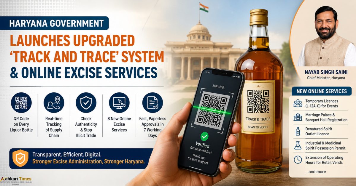 Haryana Launches Advanced QR-Based Liquor Tracking System, Expands Digital Excise Services