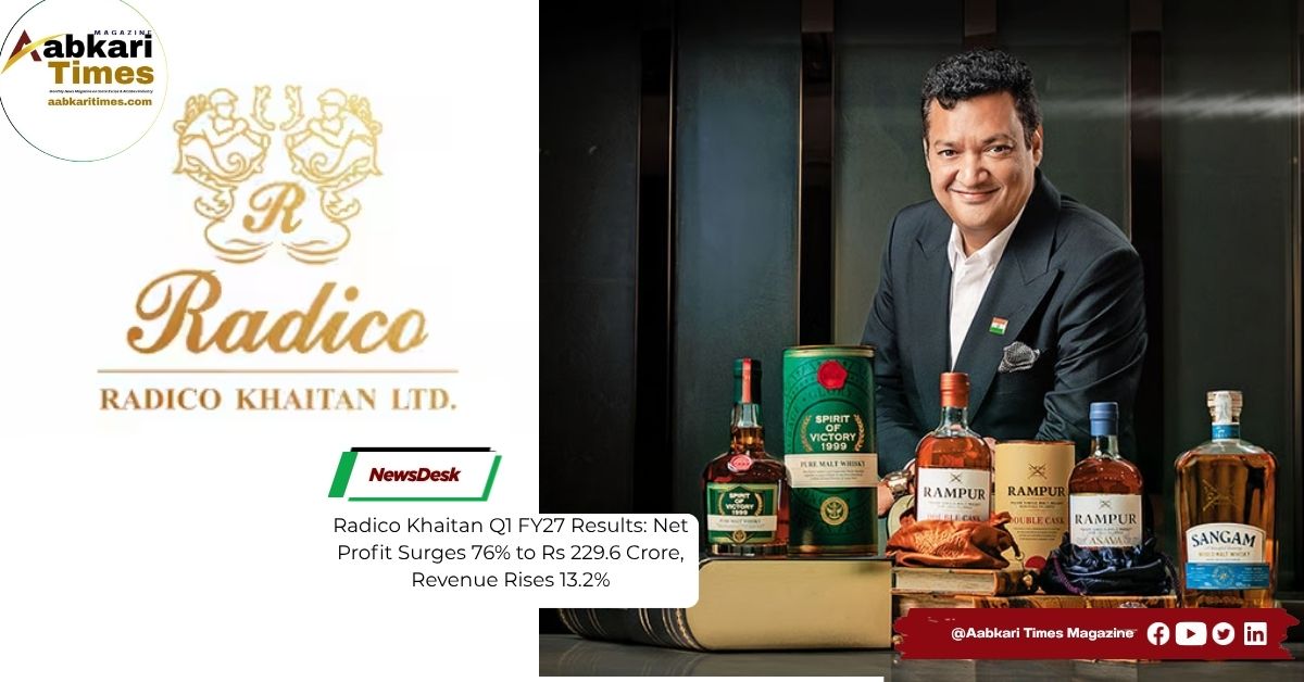 Radico Khaitan Q1 FY27 Results: Net Profit Surges 76% to Rs 229.6 Crore, Revenue Rises 13.2%