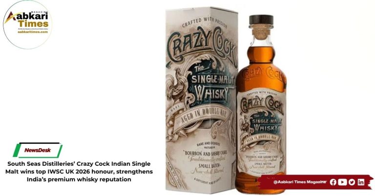 South Seas Distilleries’ Crazy Cock Indian Single Malt wins top IWSC UK 2026 honour, strengthens India’s premium whisky reputation
