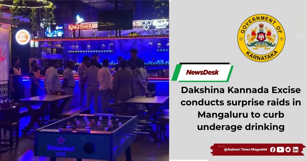 Dakshina Kannada Excise conducts surprise raids in Mangaluru to curb underage drinking