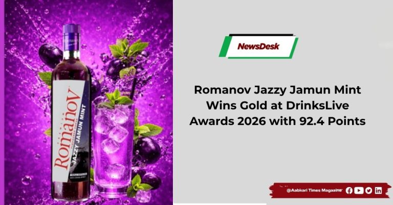 Romanov Jazzy Jamun Mint Wins Gold at DrinksLive Awards 2026 with 92.4 Points