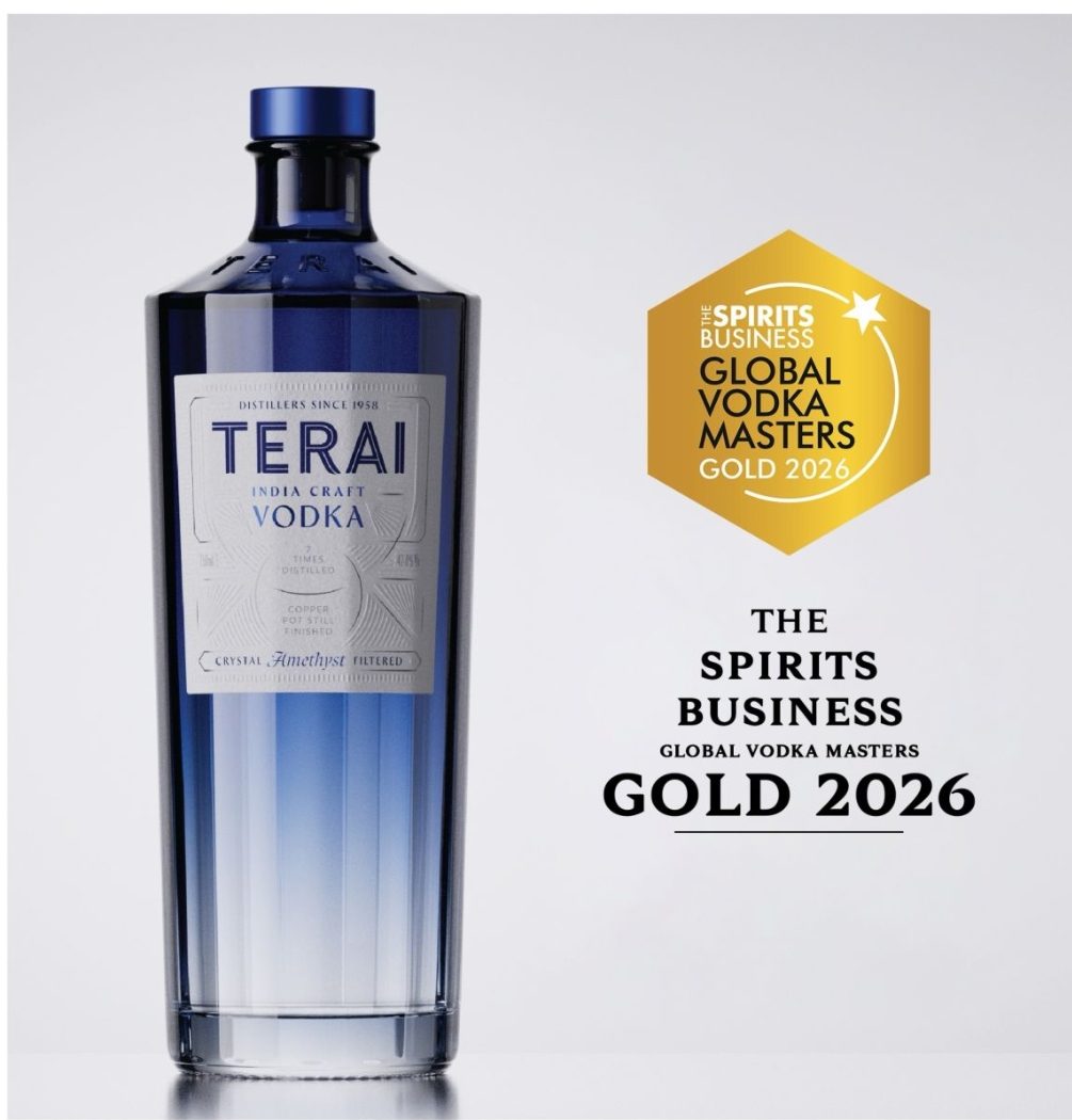 TERAI India Craft Vodka, produced by Globus Spirits, has won Gold at The Global Vodka Masters 2026 _1