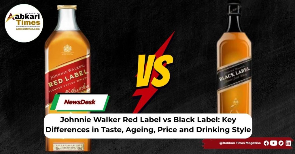 Johnnie Walker Red Label vs Black Label Key Differences in Taste, Ageing, Price and Drinking Style